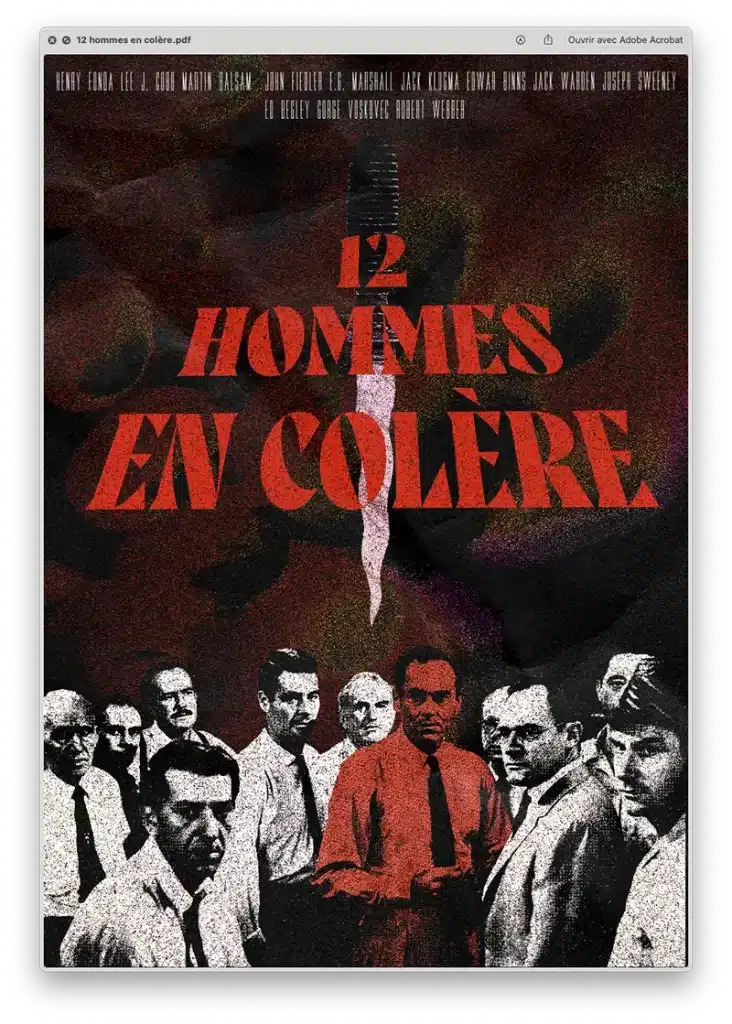 Affiche pour 12 Hommes en colère