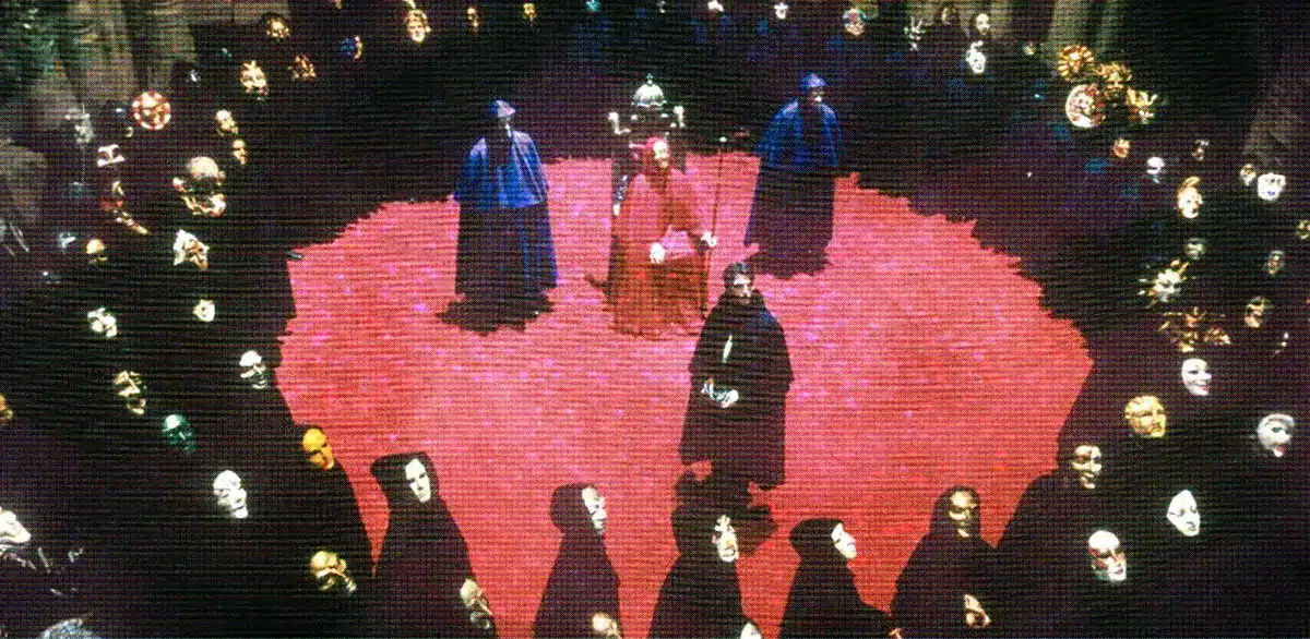 Bannière pour les films et séries avec montage du film de Kubrick Eyes Wide Shut