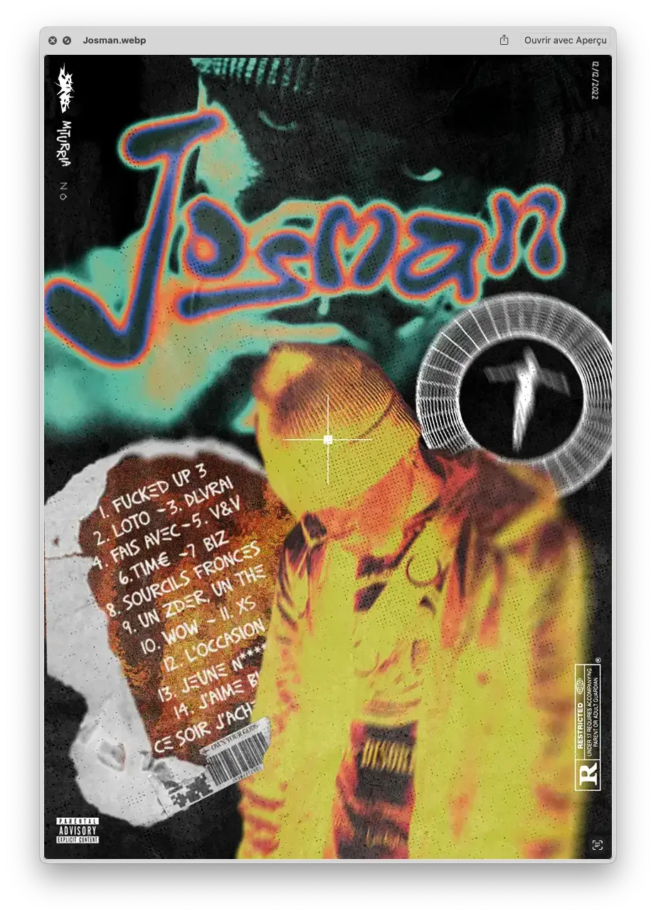 Affiche pour l'album J.O.$ de Josman