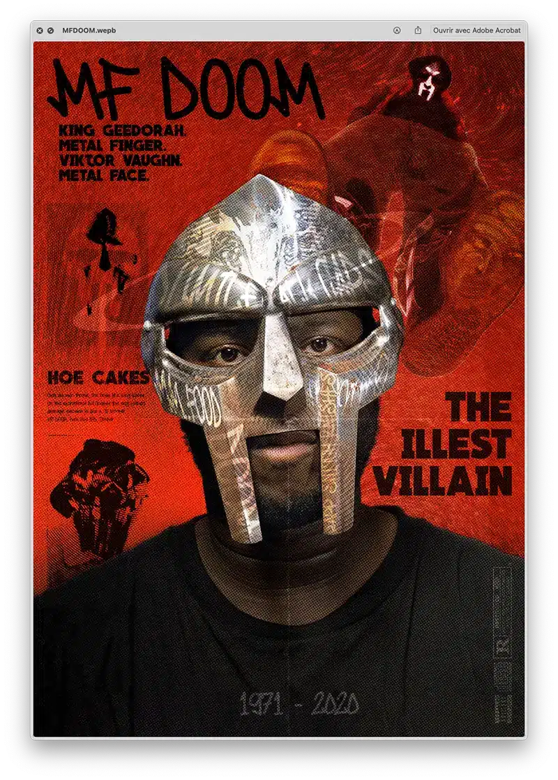 Affiche MF DOOM