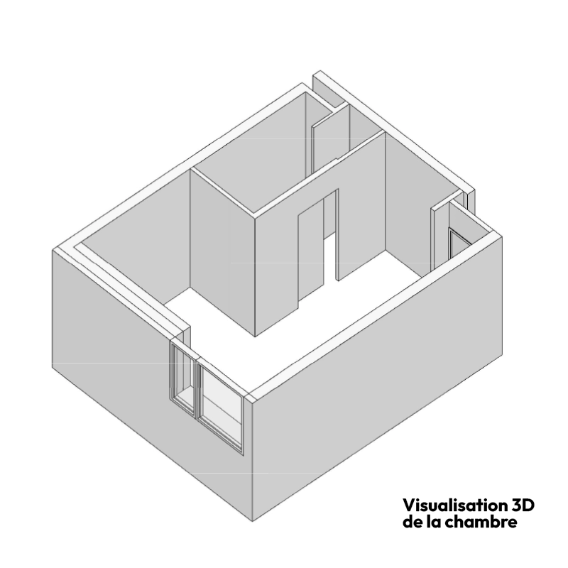 Plan 3D de la chambre